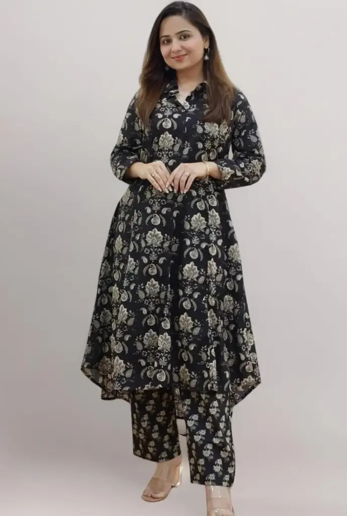 Kurta Sets for Women | Ethnic Wear for Casual | Long Kurta Set | Printed | Full Sleeve | Women Kurta Set | Festive Occasions | Co Ord Set